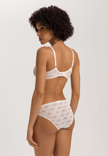 Ruby Geometric Lace Soft Cup Bra | Misty White 70852-2123